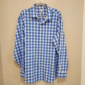 Peter Millar Summer Comfort Button Up Shirt Gingham Men's size XXL